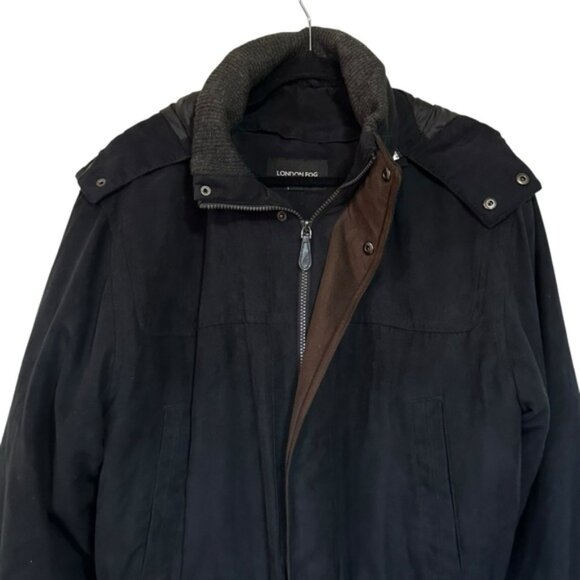 Black Hooded Winter Parka Coat Jacket - Picture 4 of 9